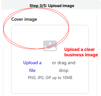 Step 3 - cover photo Upload